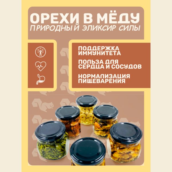 Подарочный набор орехи в меду — фото 3